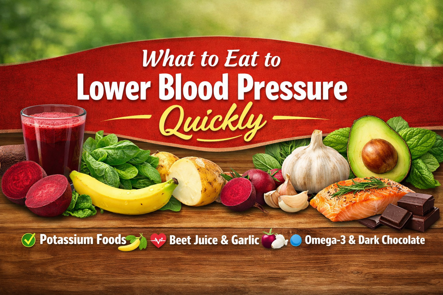 What to Eat to Lower Blood Pressure Quickly