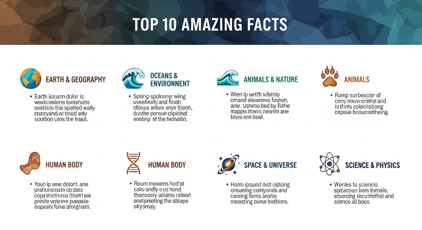 Amazing facts about the world