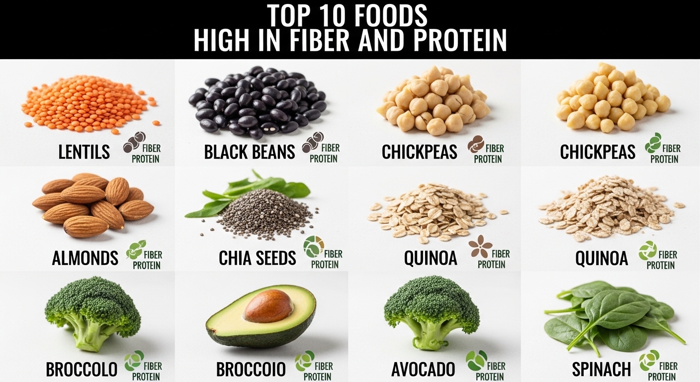 Top 10 Foods High in Fiber and Protein