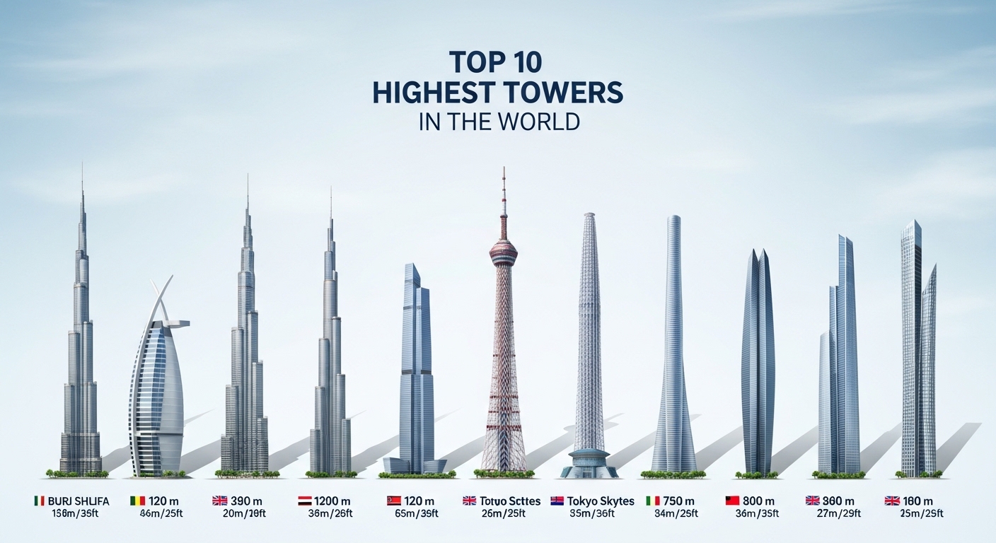 Top 10 Highest Towers in the World